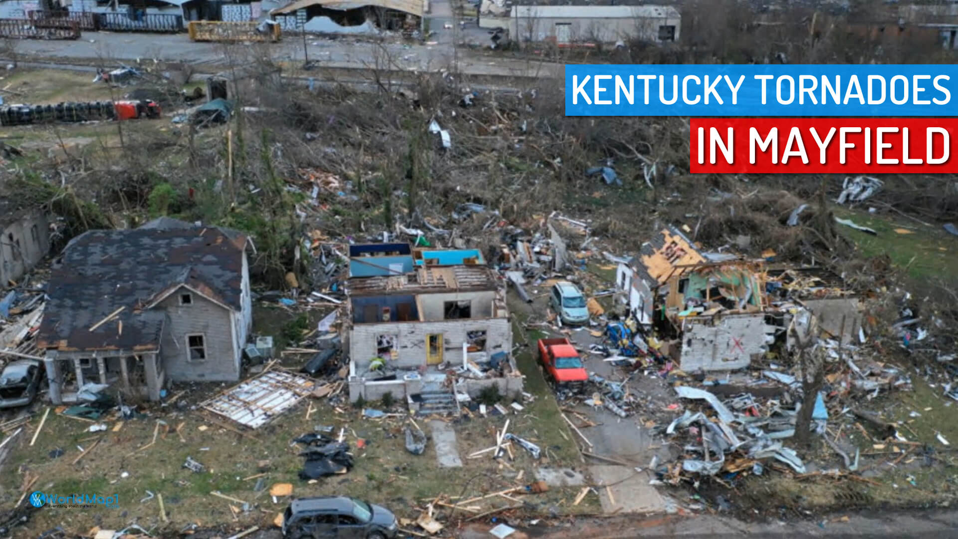 Tornado Damage in Mayfield, USA